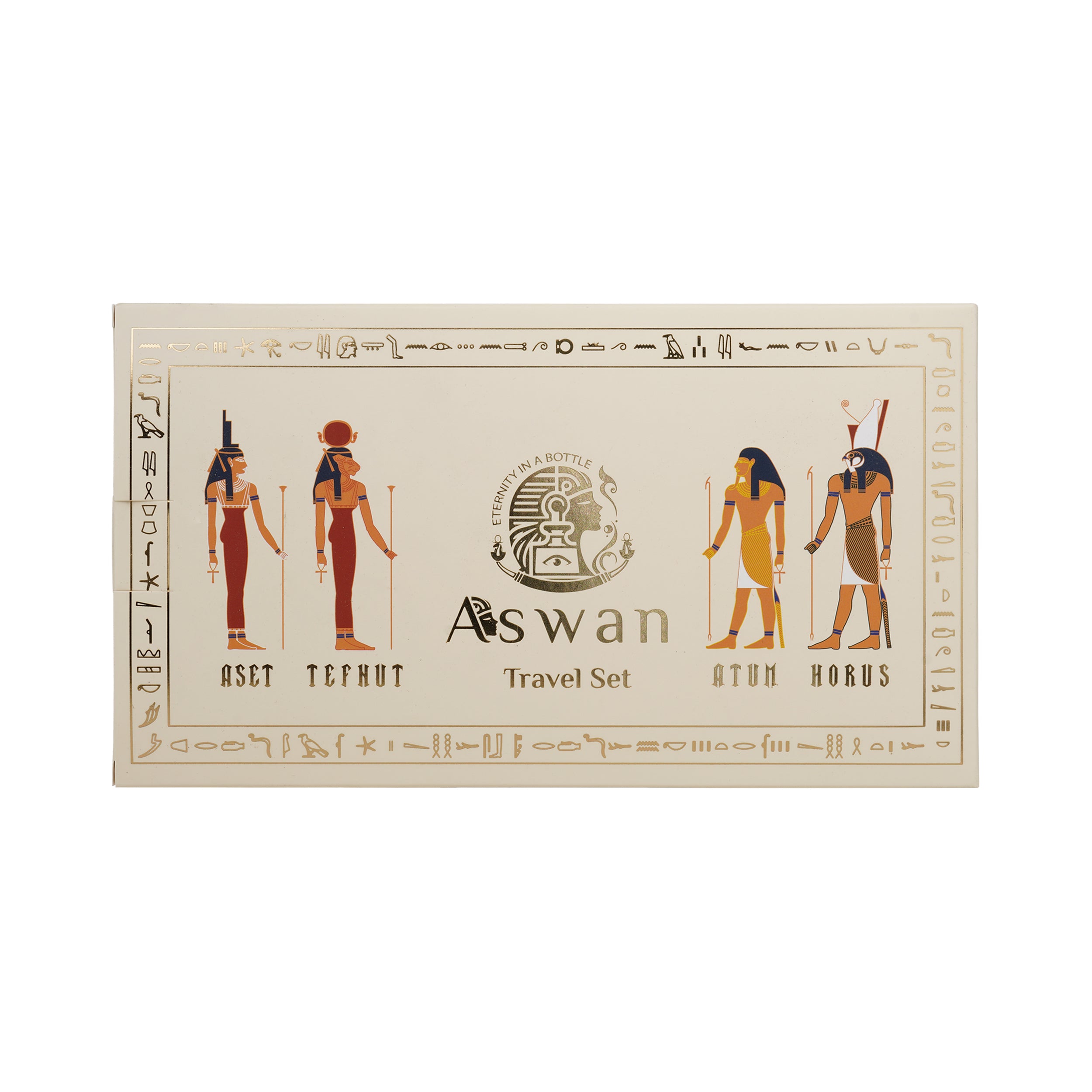 Aswan Travel Set – Aset • Tefnut • Atum • Horus (4×15ml)